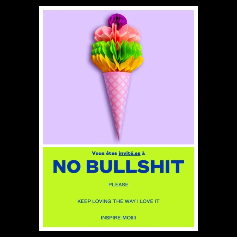 NO BULLSHIT PLEASE