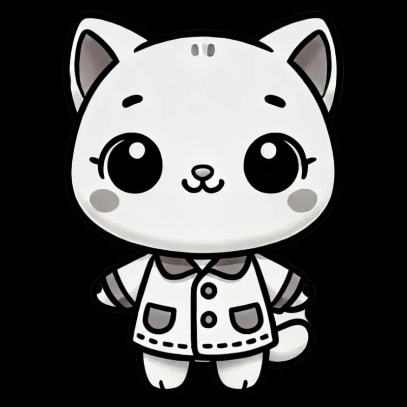 Adorable Kitty - Dressed to Charm