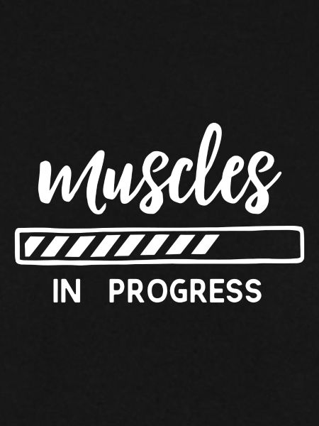 Muscles in progress white