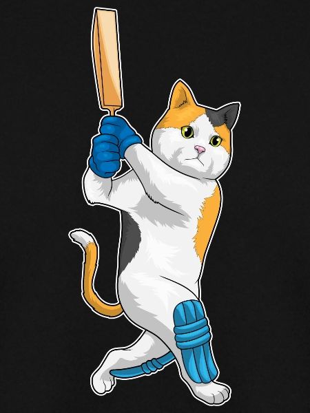 Katze Cricket Cricketschläger