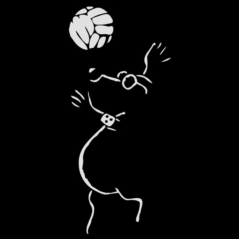 Volleyball-spielender Maulwurf