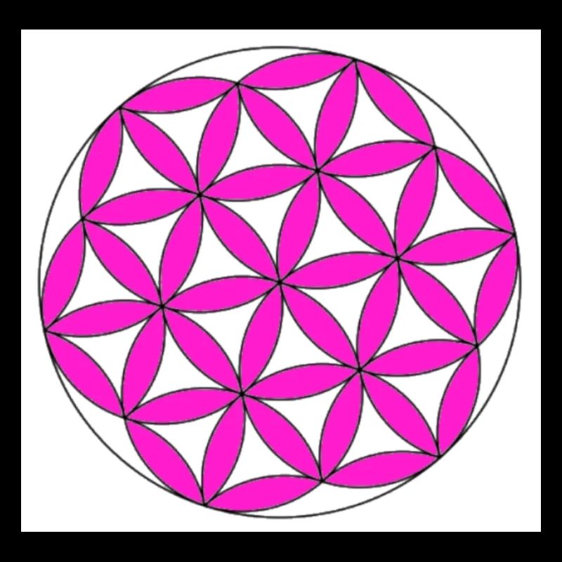 Blume des Lebens pink