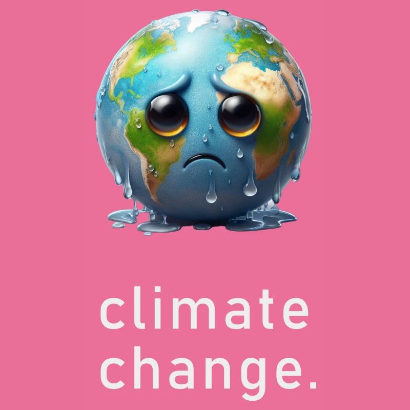Weeping sad earth climate change