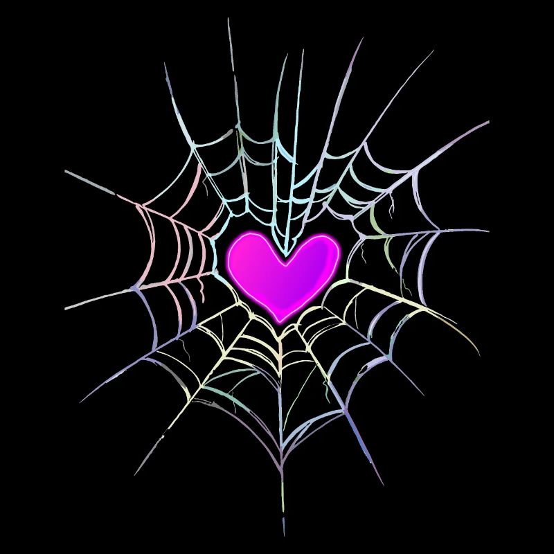Spinnennetz Herz Halloween