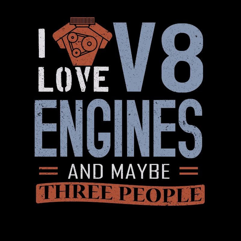 V8 Engine Motor Muscle Car