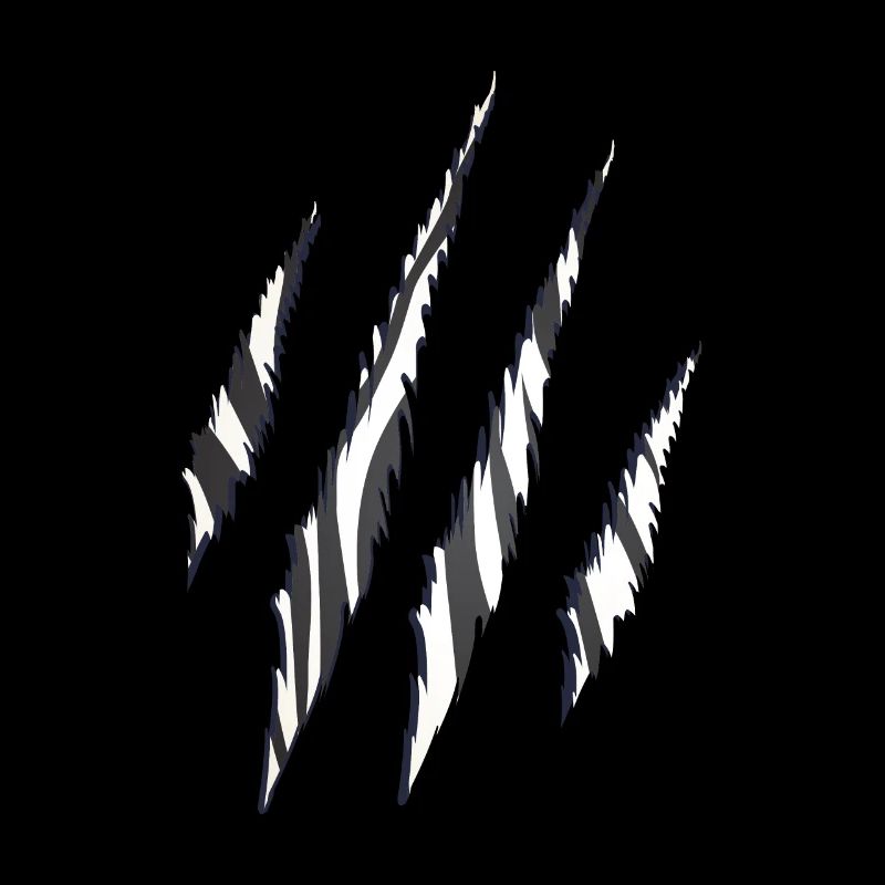 Zebra Zebramuster Krallen Muster