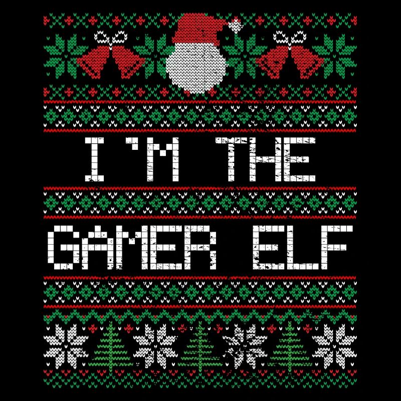 Weihnachten Gamer Elf