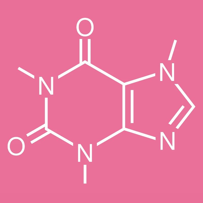 Koffein Molekül (chemische Formel)