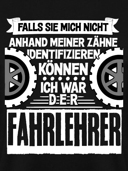Fahrlehrer - lustiger Fahrschule Spruch