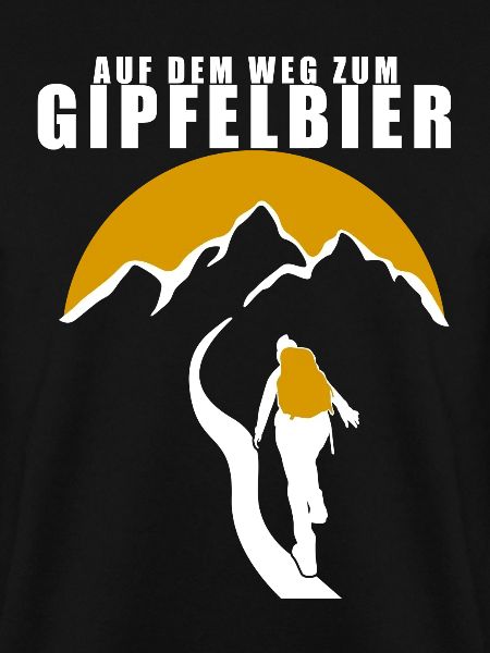 Klettern lustiger Bier Spruch