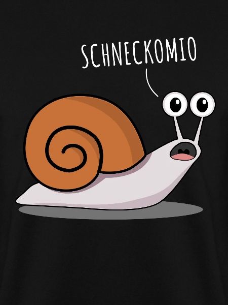 Schnecke - lustiger Spruch Schneckomio