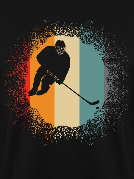 Eishockey - Eishockeyspieler Retro
