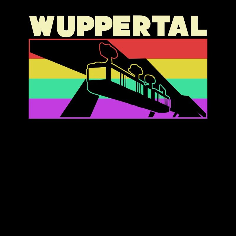 Wupptertaler Schwebebahn Retro Wuppertal