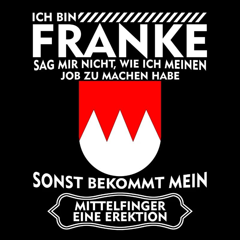 Franken Mittelfinger Frankenland Franke