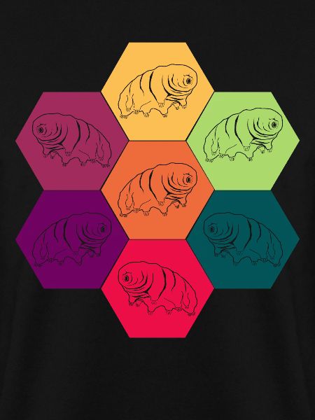 Tardigrade Bärtierchen Retro Wasserbär