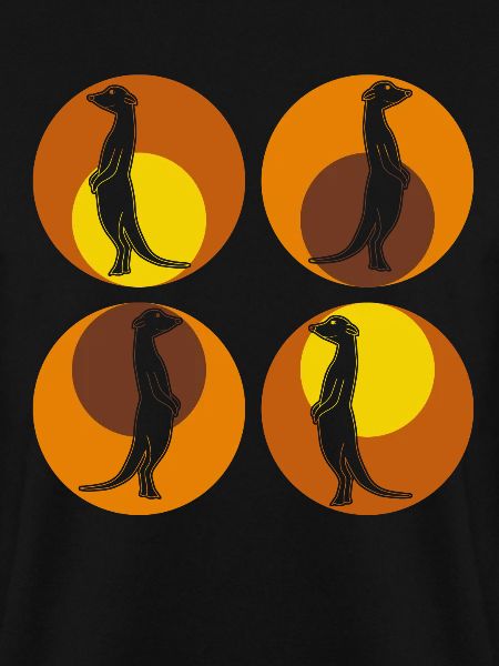 Erdmännchen Retro Meerkats