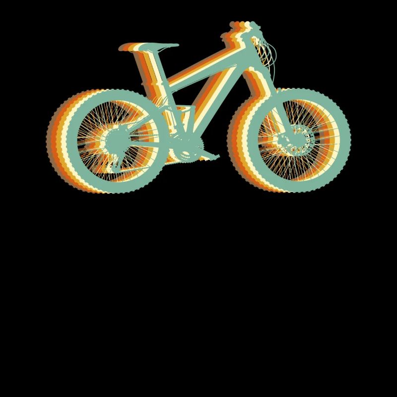 Fahrrad Fahrradfahrer Retro MTB