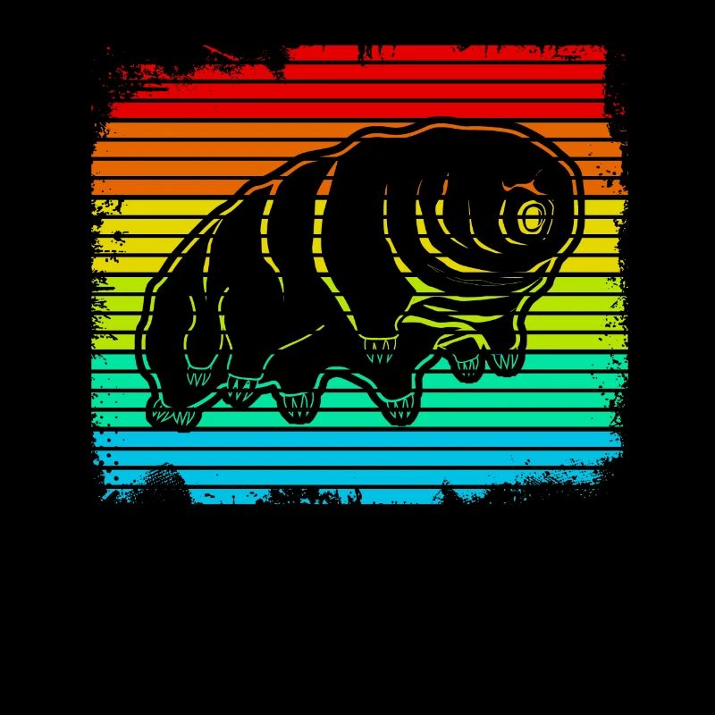 Tardigrade Retro Wasserbär Bärtierchen