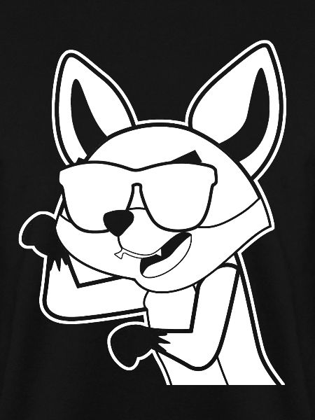 Fuchs mit Sonnenbrille