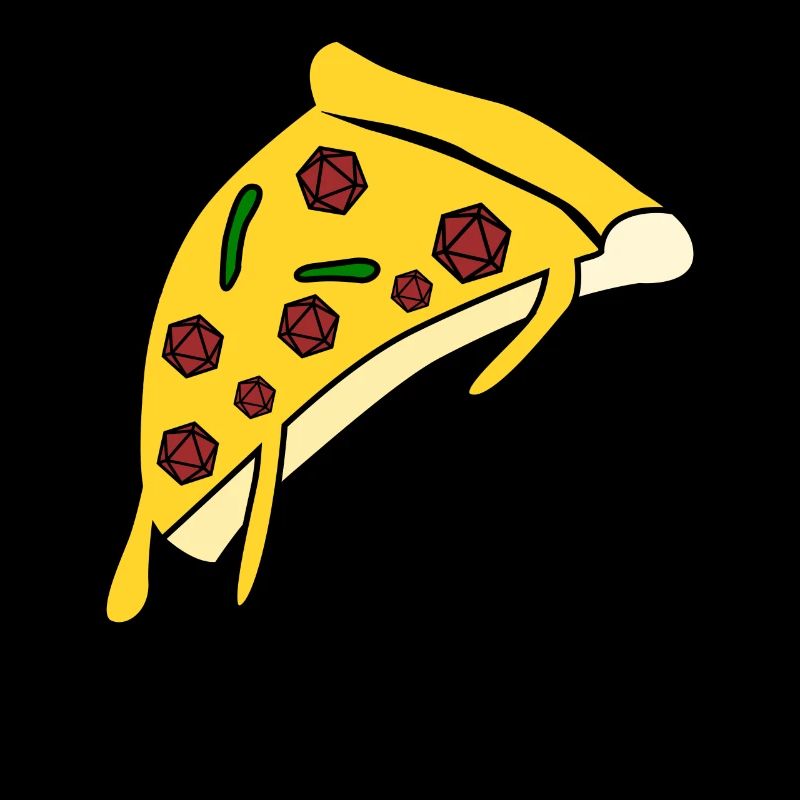 RPG D20 Cube Pizza Plateau