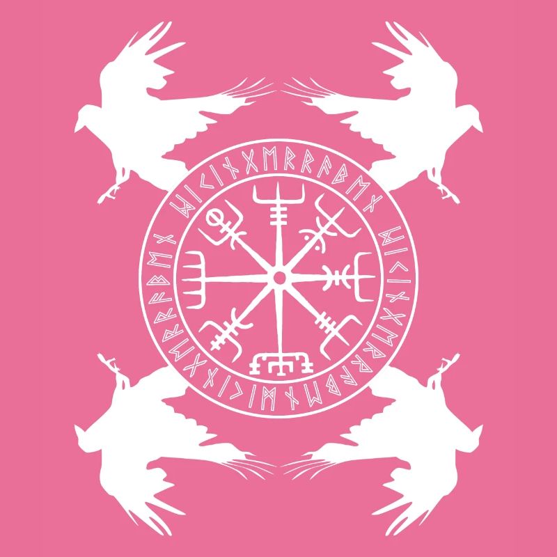 Vegvisir Corbeau Odhin Valhalla Vikings