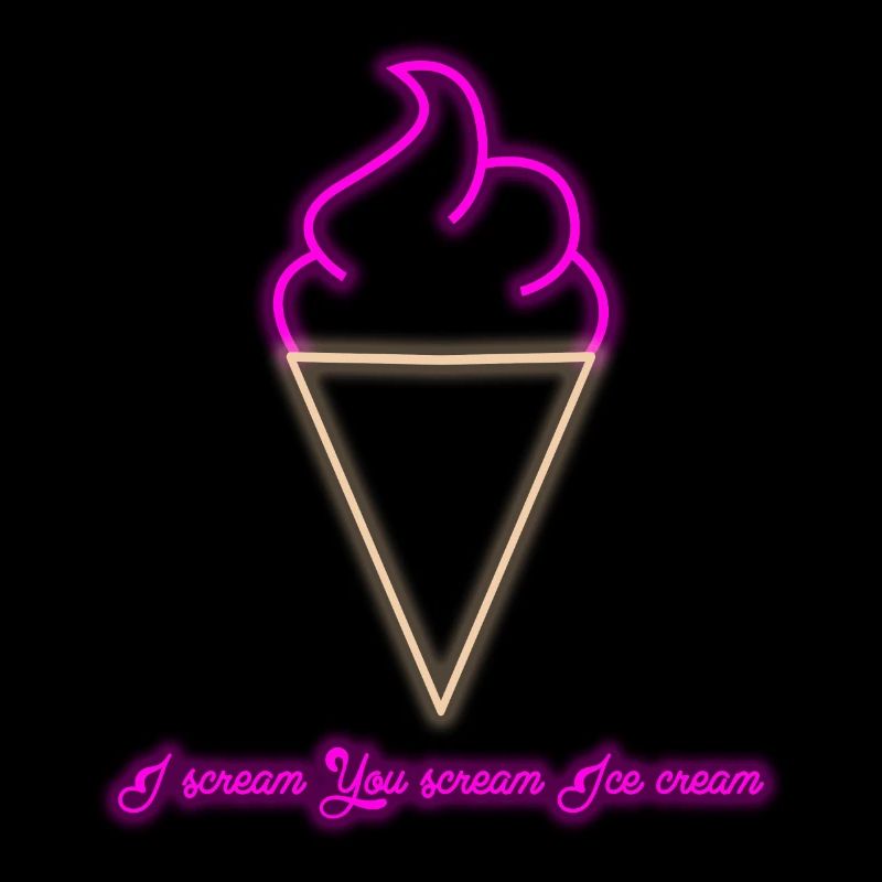 Crème glacée disant crème glacée sundae