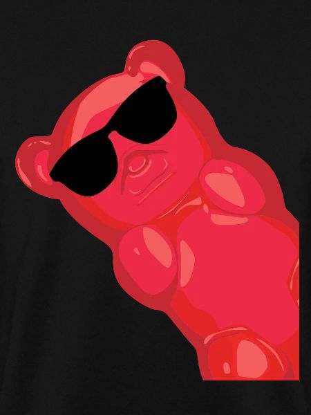 Gummy bears with sunglasses