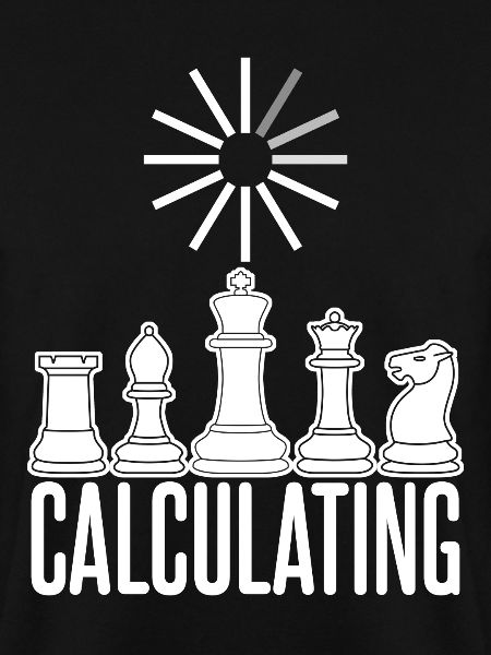 Chess Calculating Chess Board