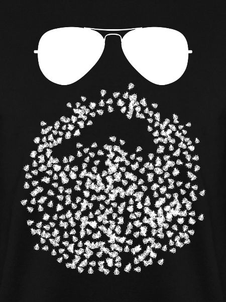 Ladybug Beard with Ladybugs