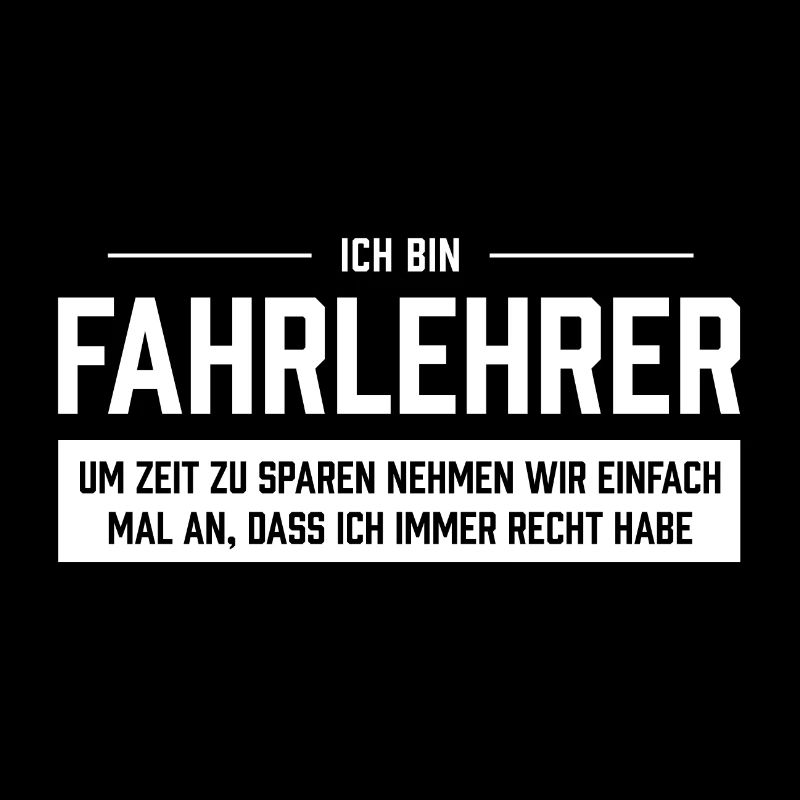 Ich bin Fahrlehrer