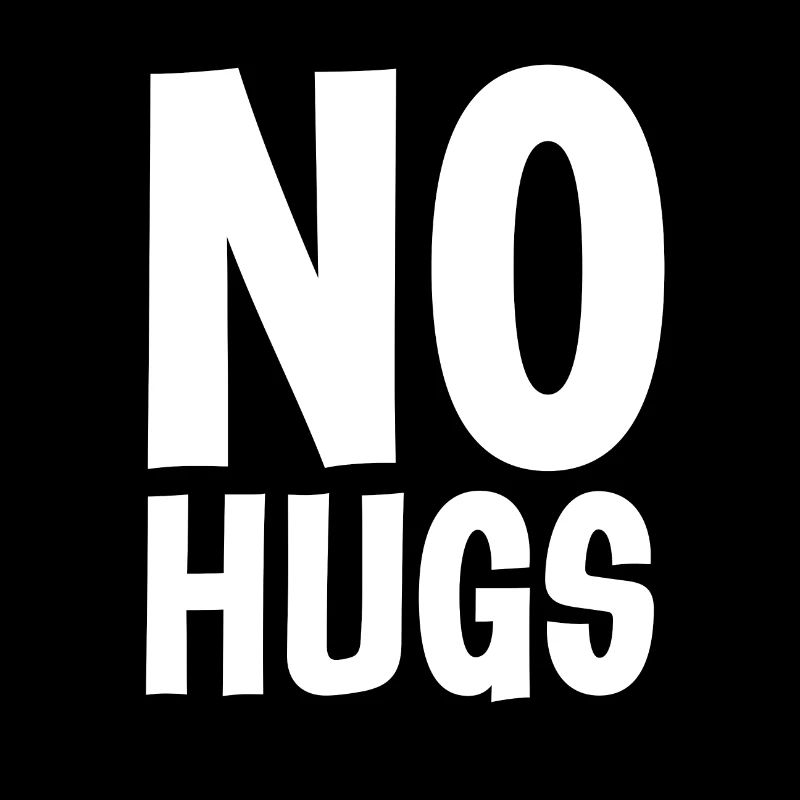 No Hugs Corona Lockdown Geschenk Sprüche Shirt