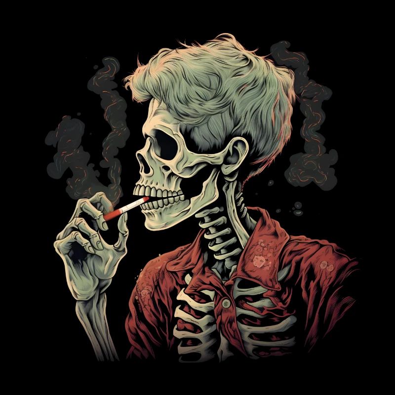 Stoner Halloween Skelett