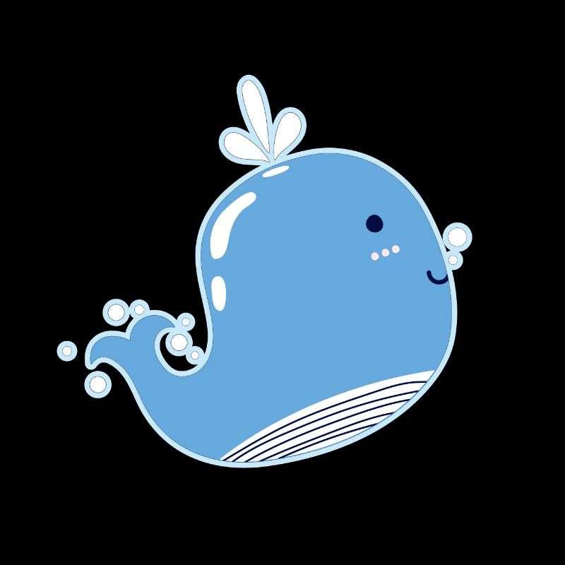Baby Wal lächelt