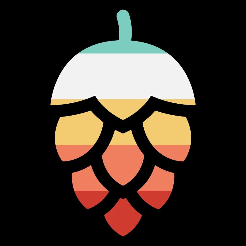 Retro Bier Hopfen