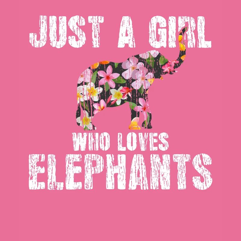 Elephant floral pattern animal