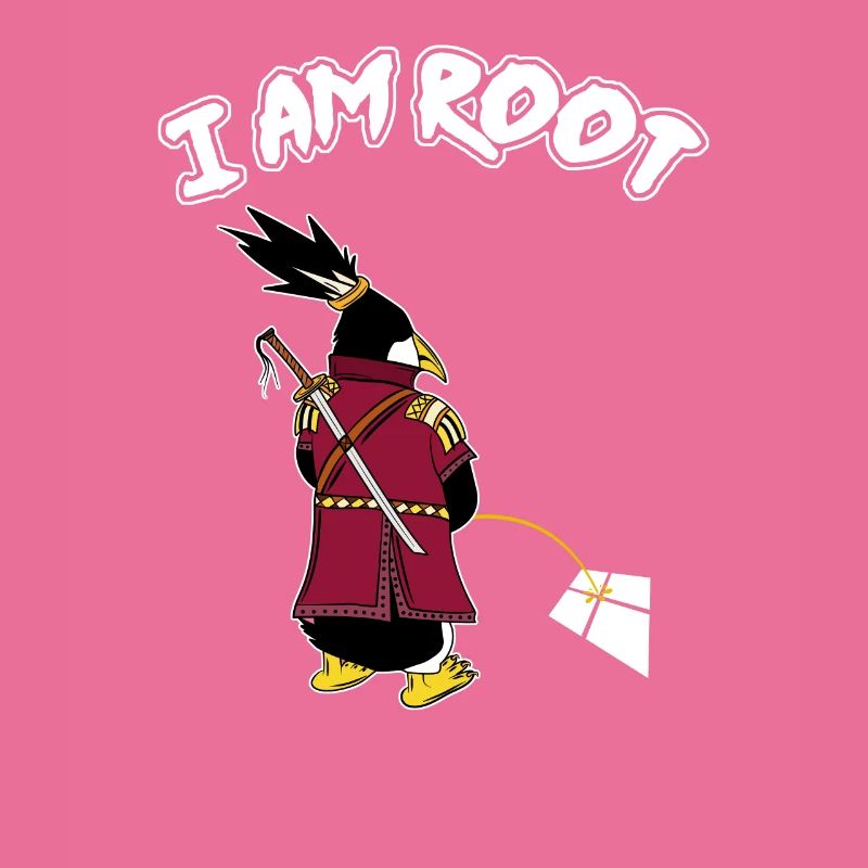 Linux Pinguin I Am Root Geeks Nerd Computer Ninja