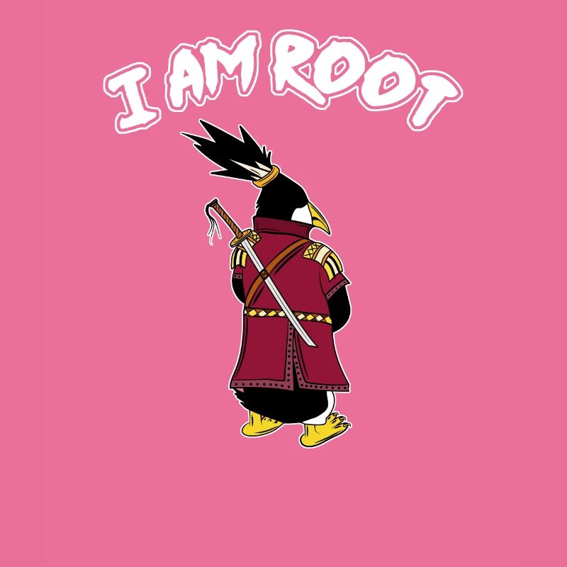 Linux Pinguin I Am Root Geeks Nerd Computer Ninja