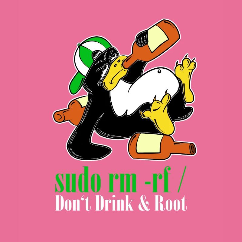 Linux Pinguin Sudo Admin Lustig Informatik PC Nerd