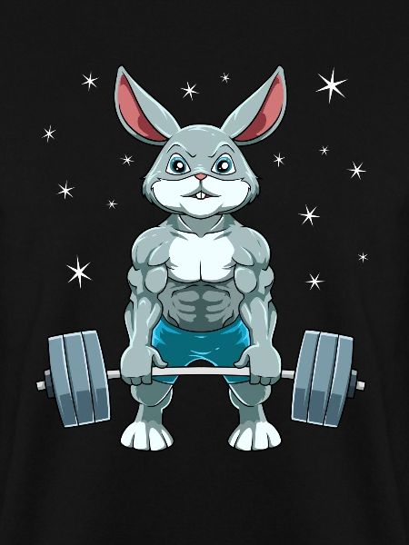 Hase Gewichtheben Fitness-Studio
