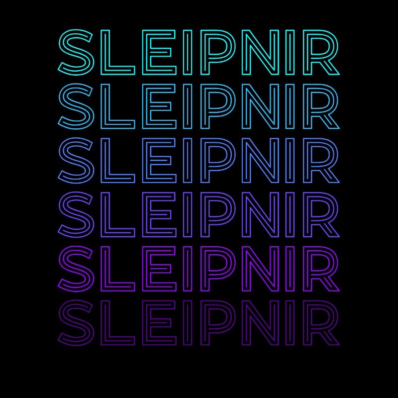 Sleipnir Nordic Odin Horse Viking Retro