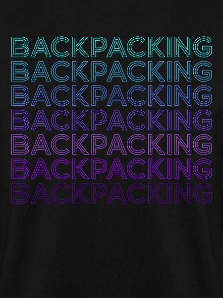 Backpacking Camping Wandern Retro