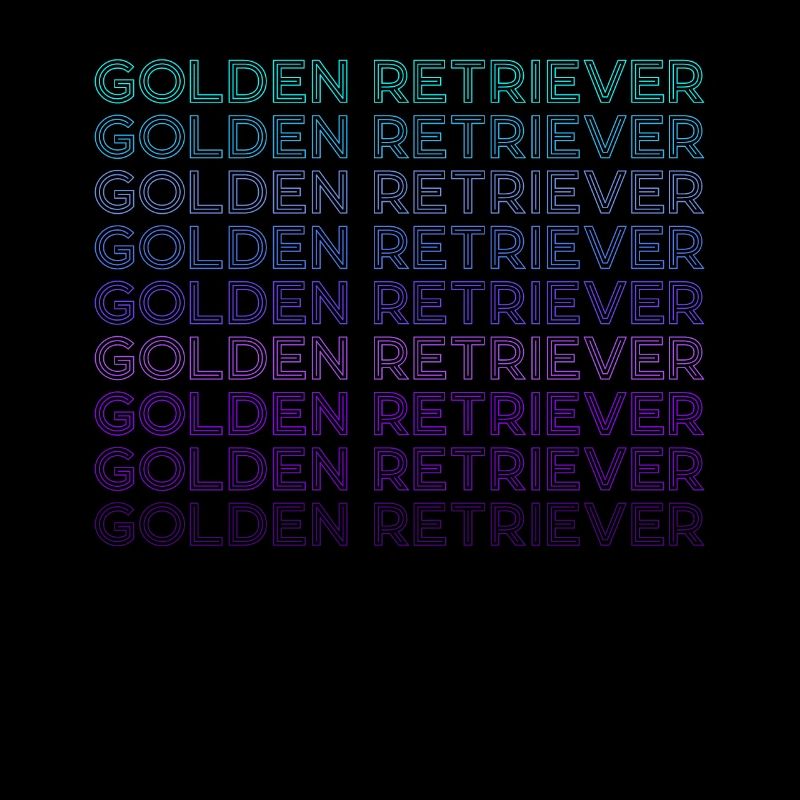 Golden Retriever Retro