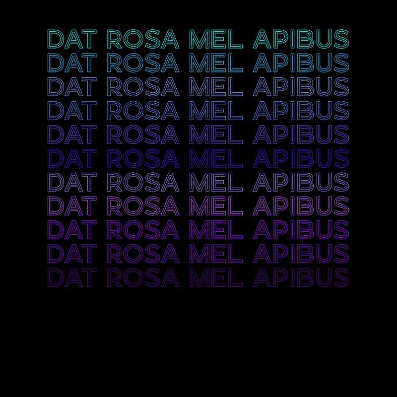 Dat Rosa Mel Apibus Rosenkreuzer-Emblem Retro