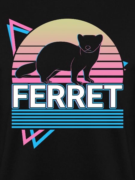 Frettchen Retro Geschenk