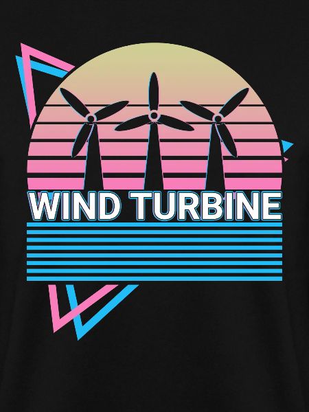 Windturbine Retro Geschenk