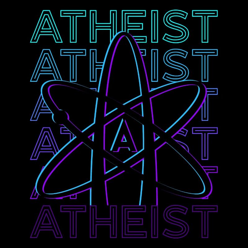 Athée Athéisme Anti-Religion Science Atomw