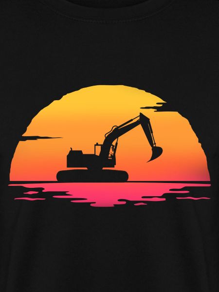 Sunset Bagger T-Shirt Baustelle