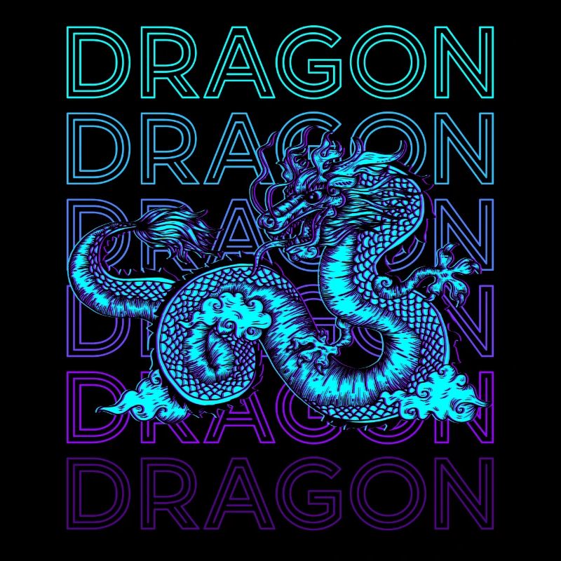 Drache Retro Geschenk