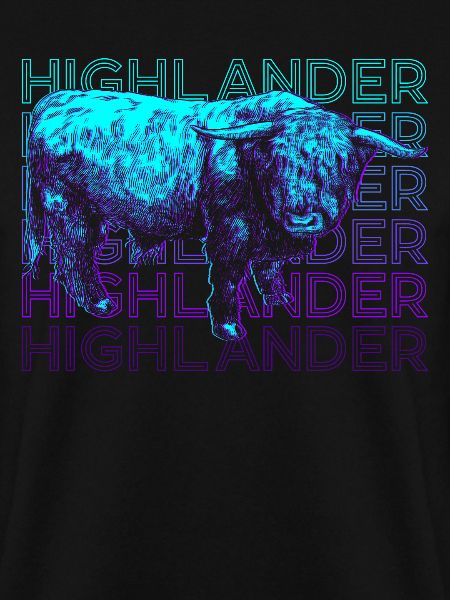Highlander Schottische Hochlandkuh Retro
