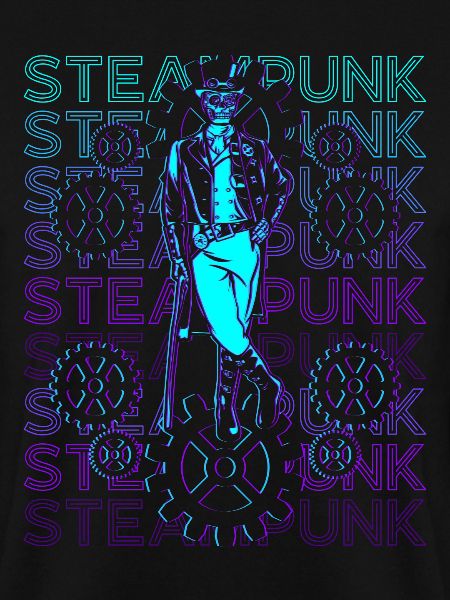 Steampunk Skull Retro